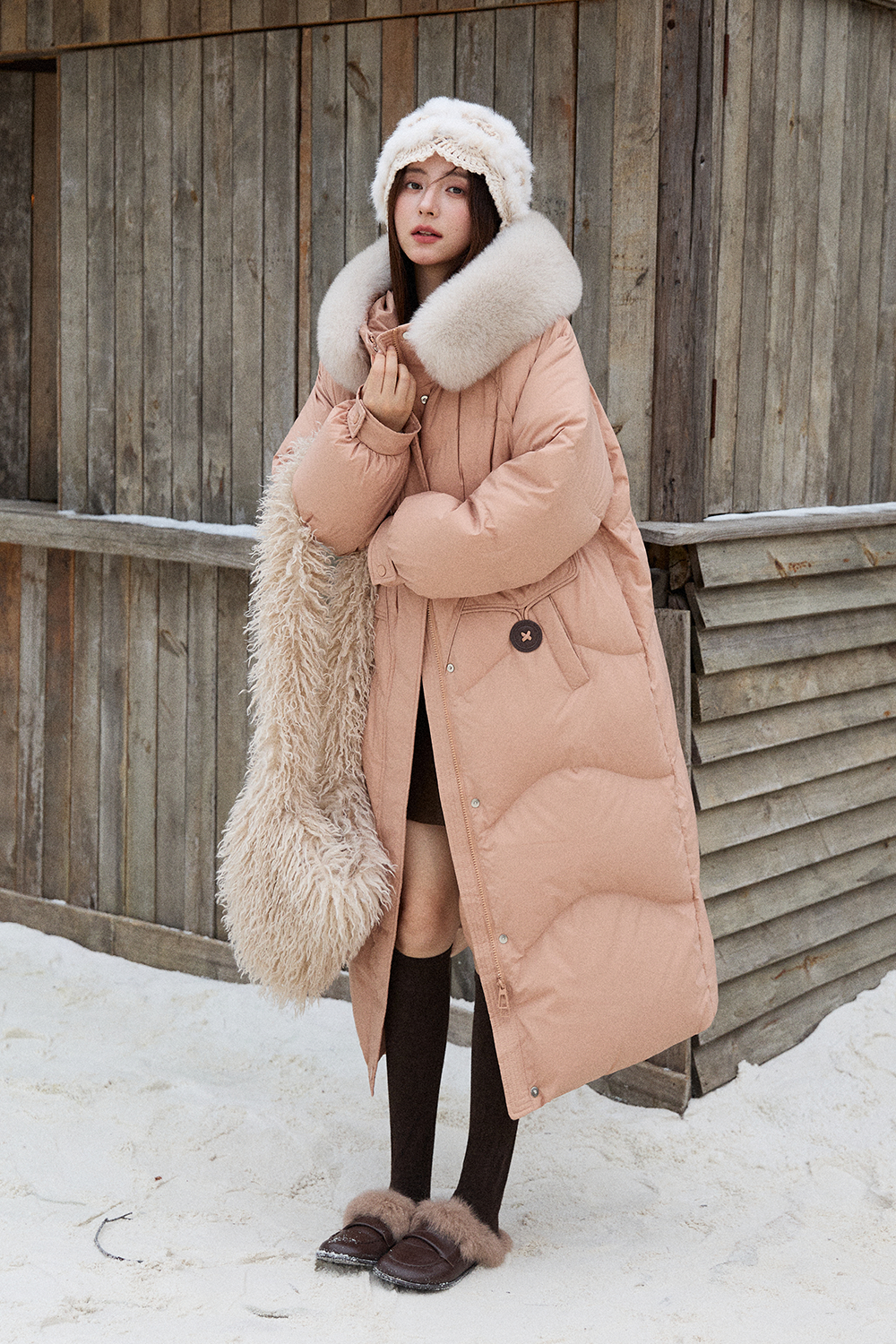 Jaket Mantel Puffer untuk Wanita