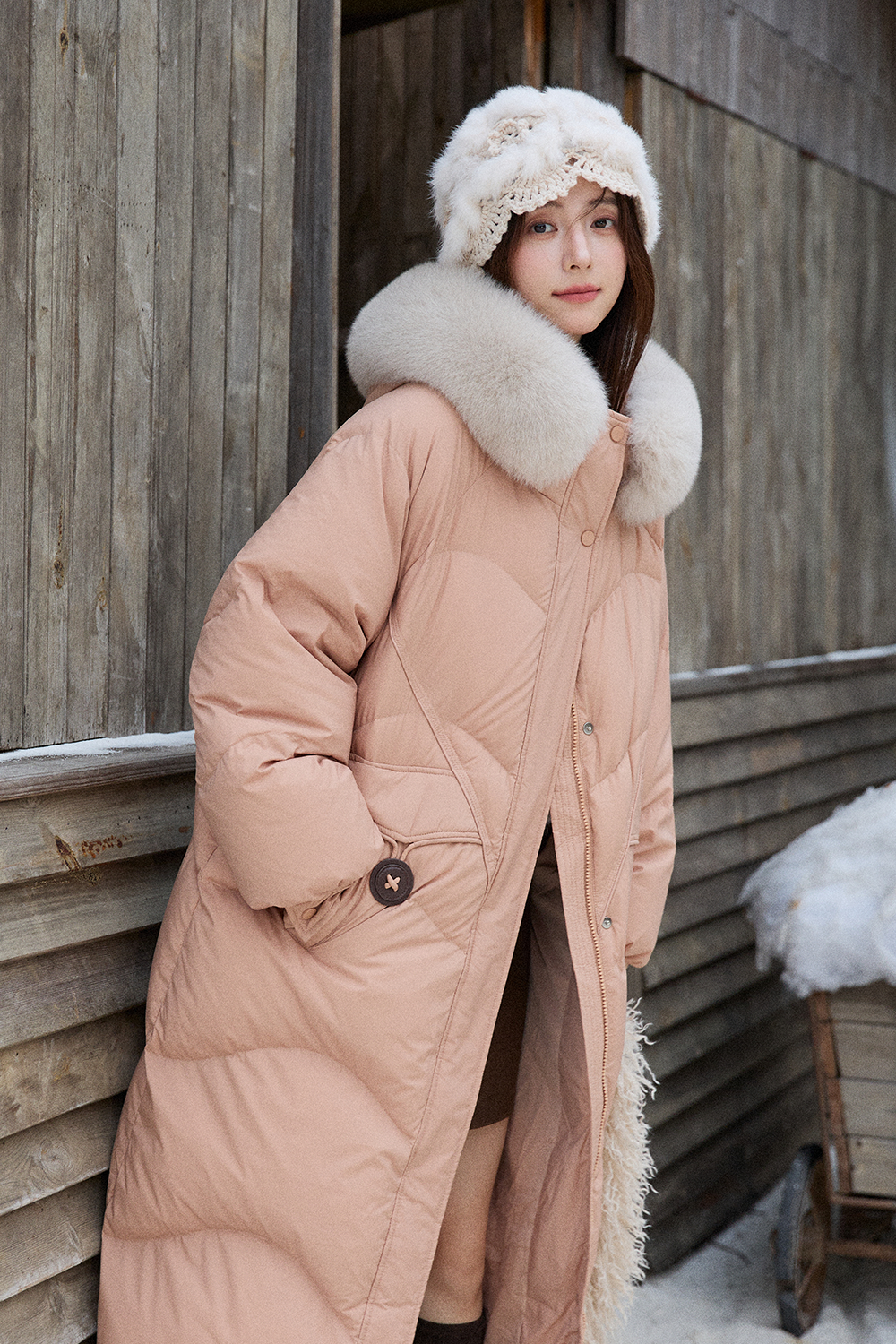 Jaket Mantel Puffer untuk Wanita