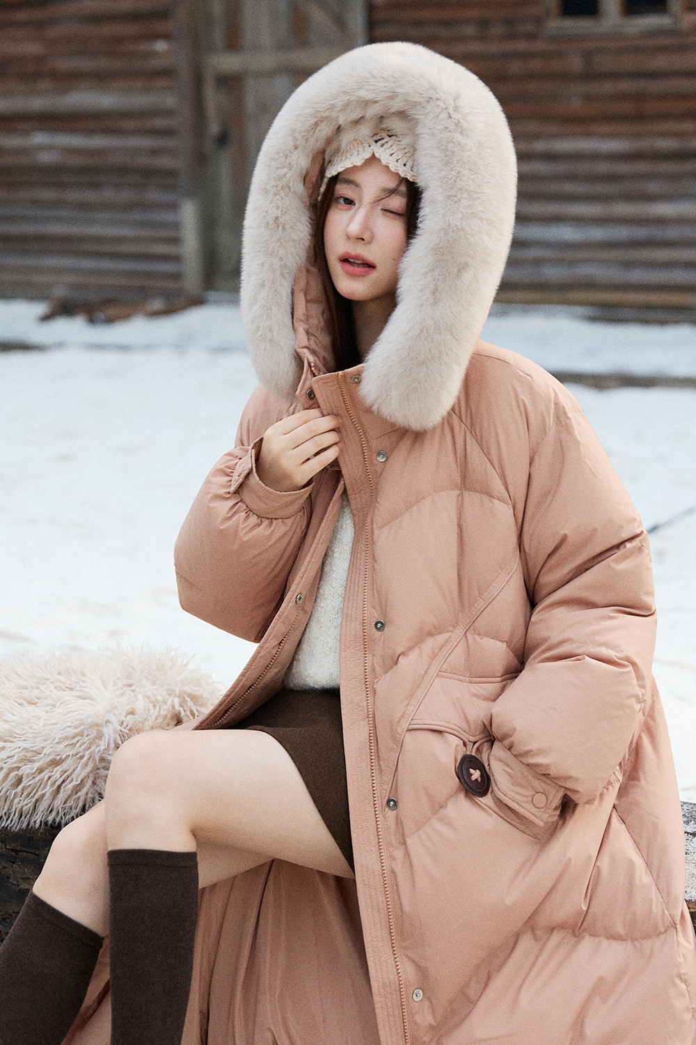 Jaket Mantel Puffer untuk Wanita