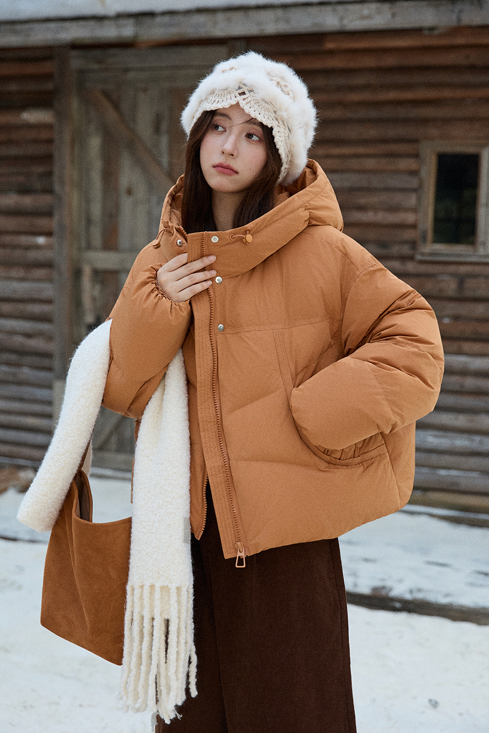 Jaket Mantel Puffer untuk Wanita