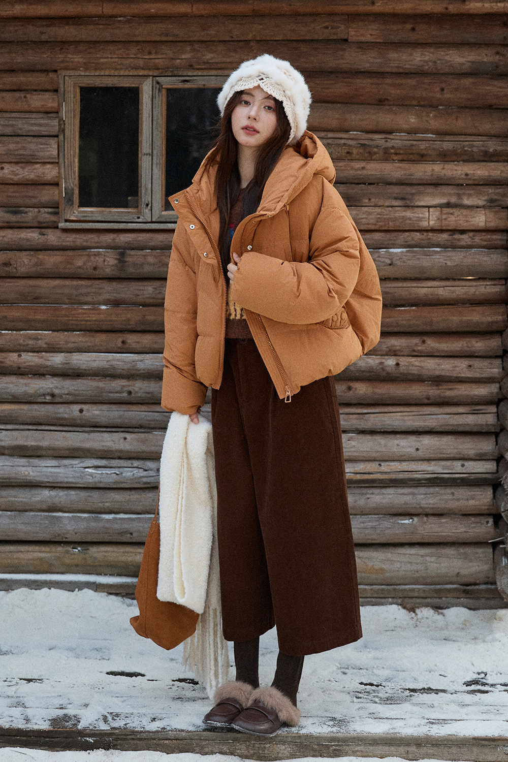 Jaket Mantel Puffer untuk Wanita