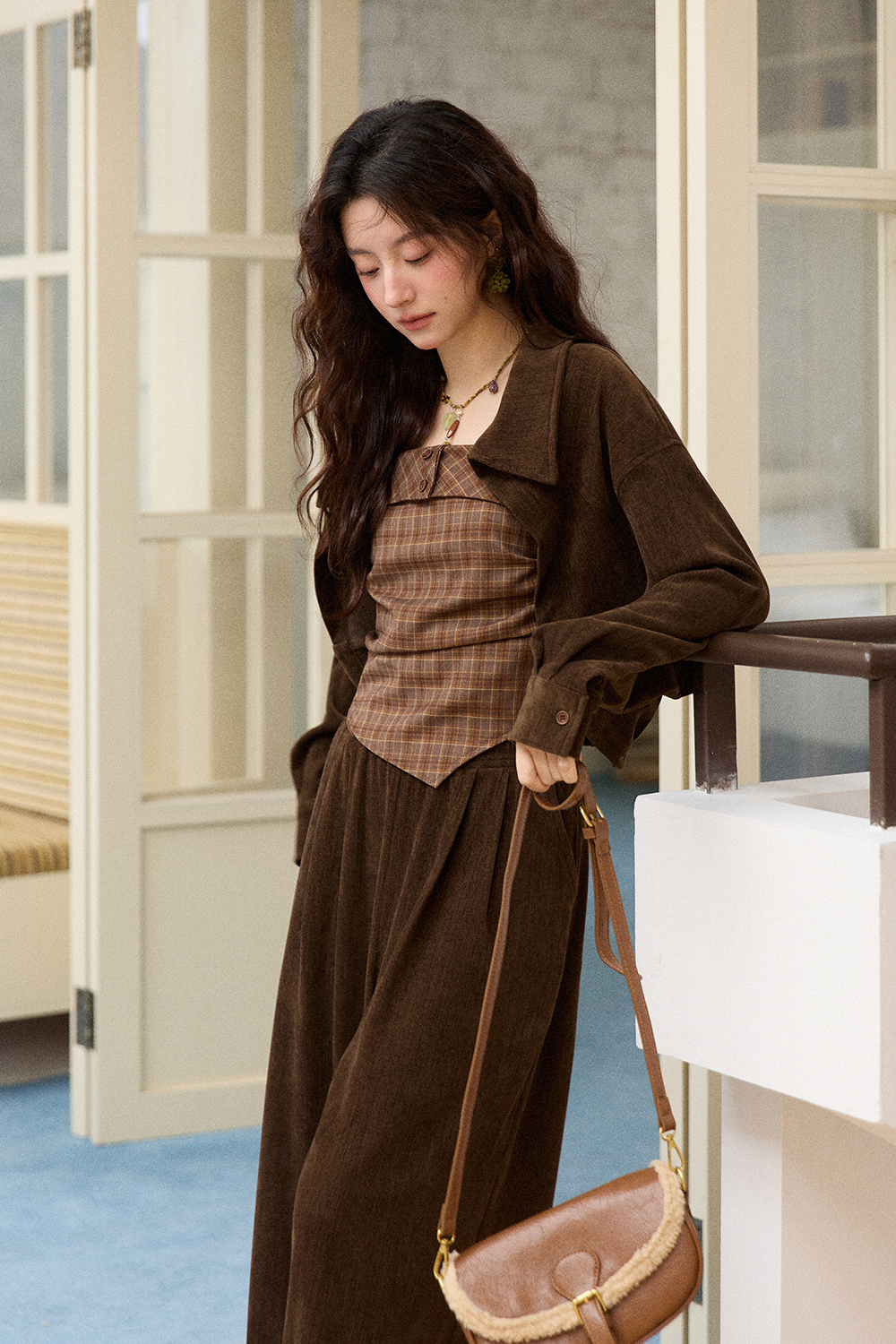 Set Atasan + Mantel + Celana Tali Spaghetti