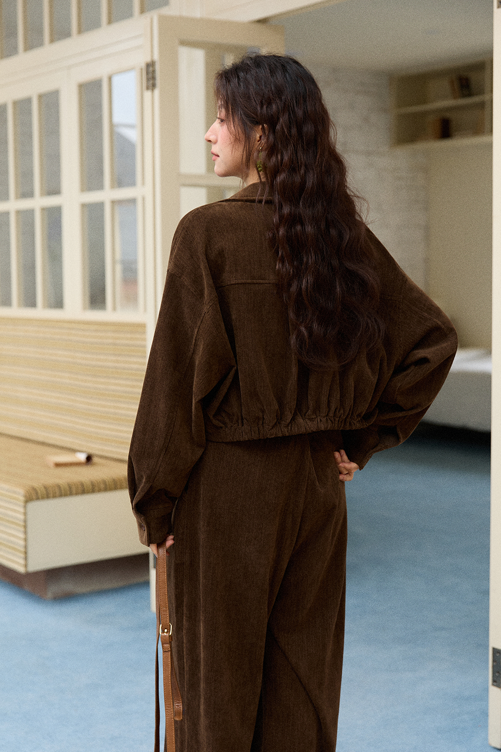 Set Atasan + Mantel + Celana Tali Spaghetti