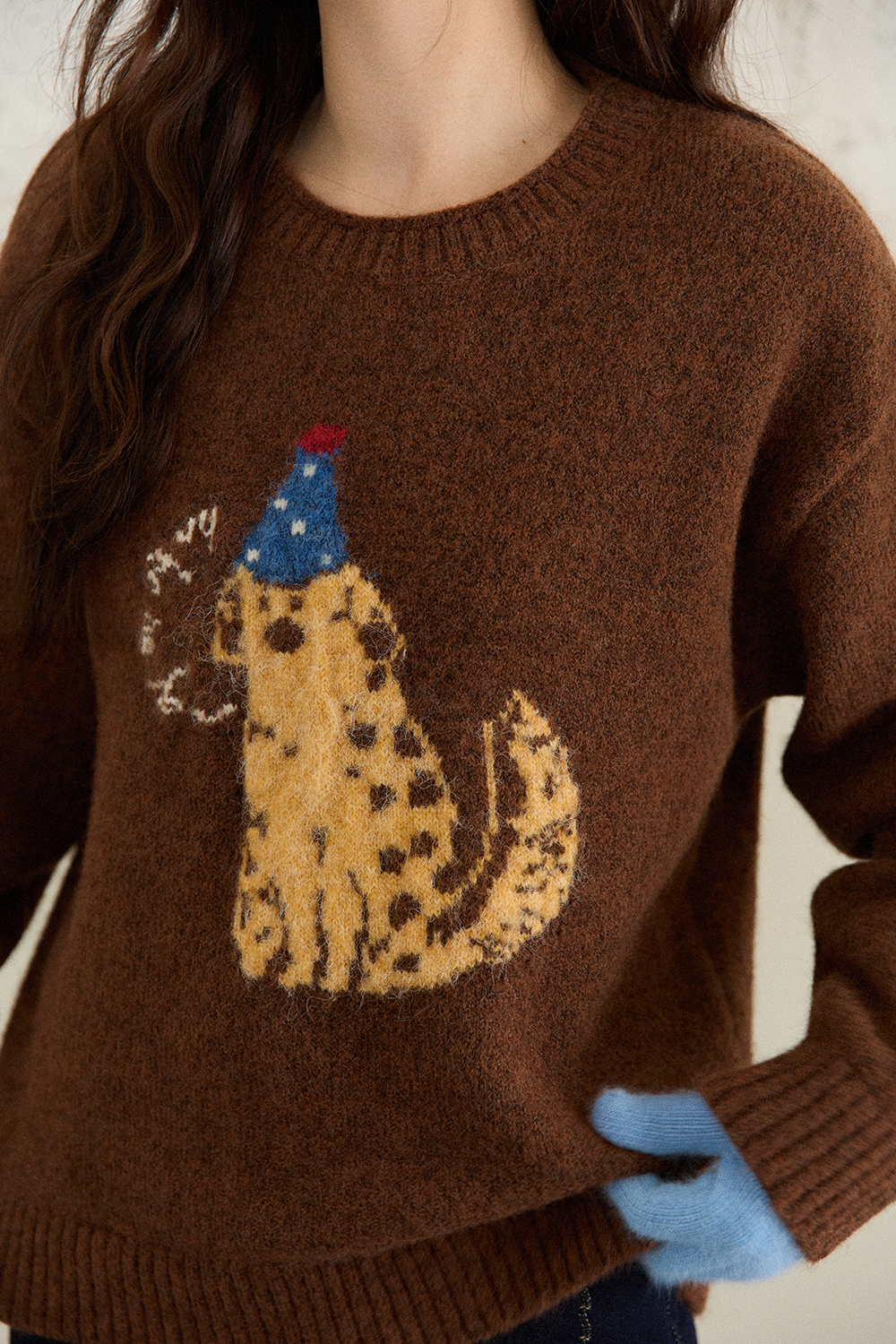 여성용 니트 셔츠