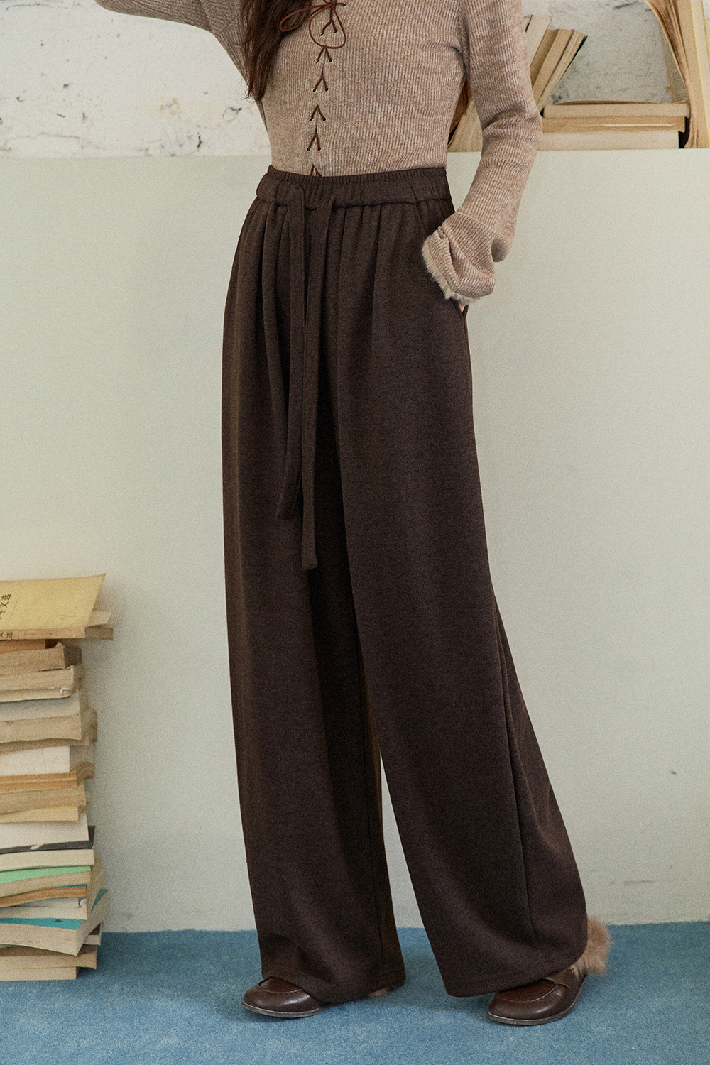 여성용 와이드 팬츠