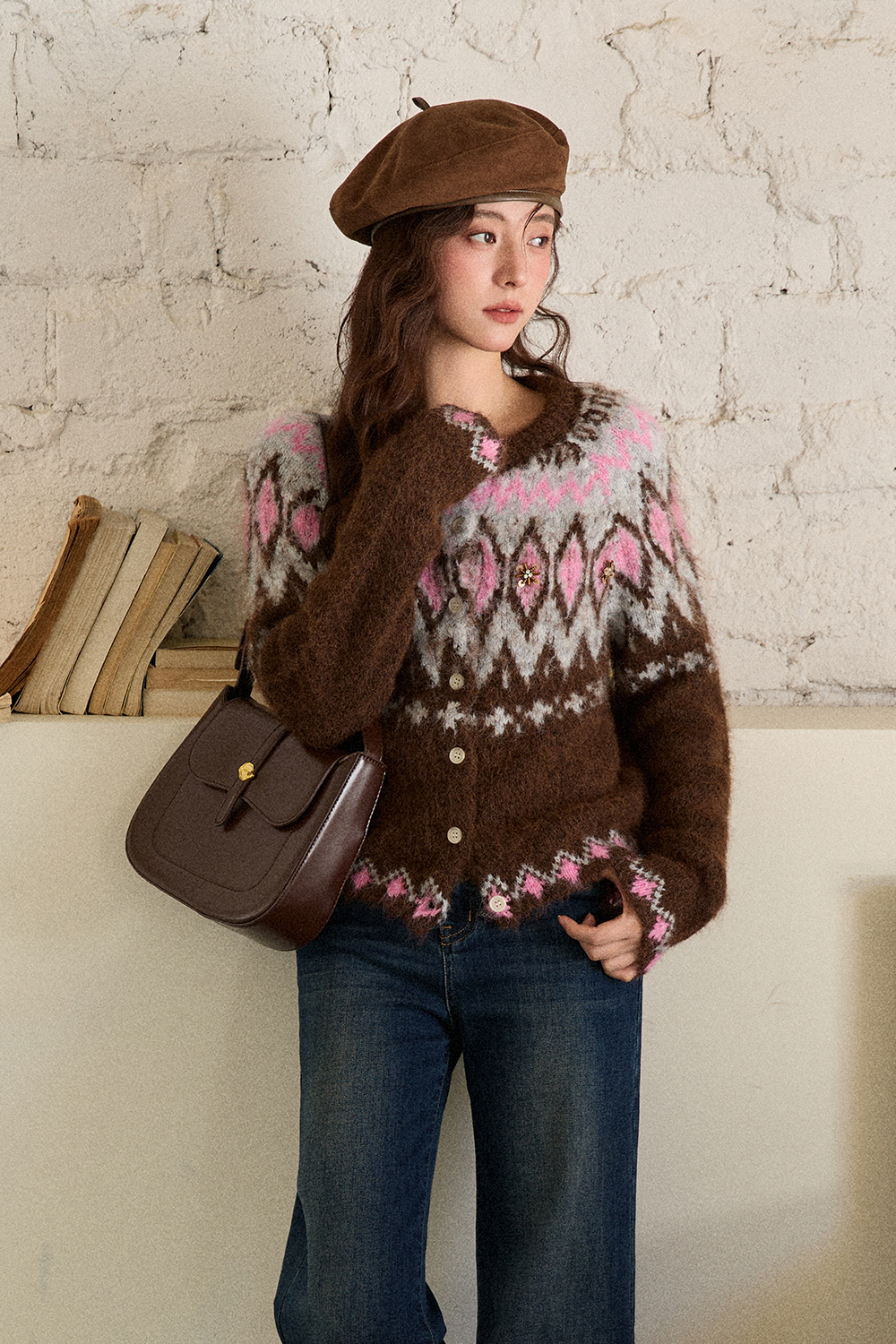 여성용 니트 셔츠