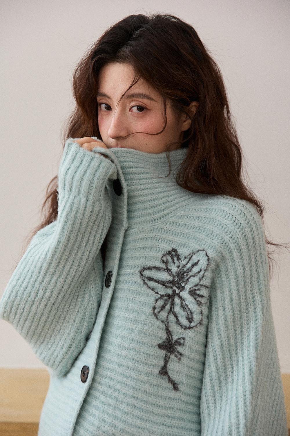 여성용 니트 셔츠