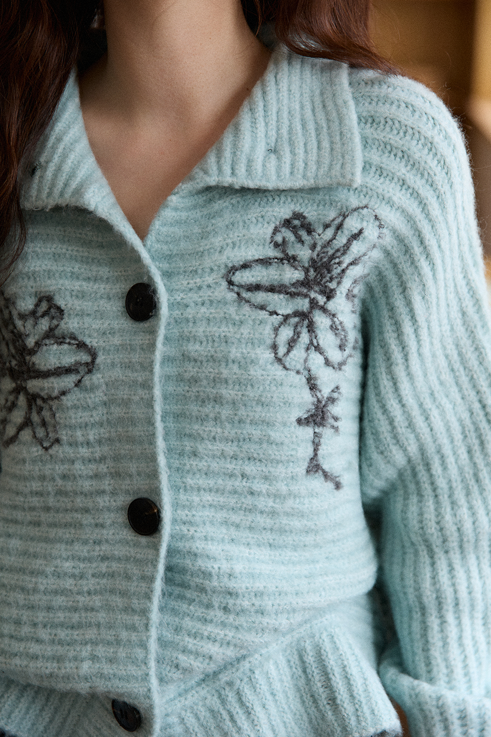 여성용 니트 셔츠