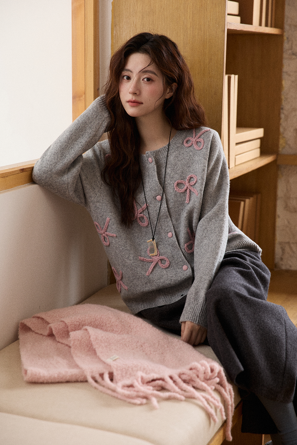 여성용 니트 셔츠