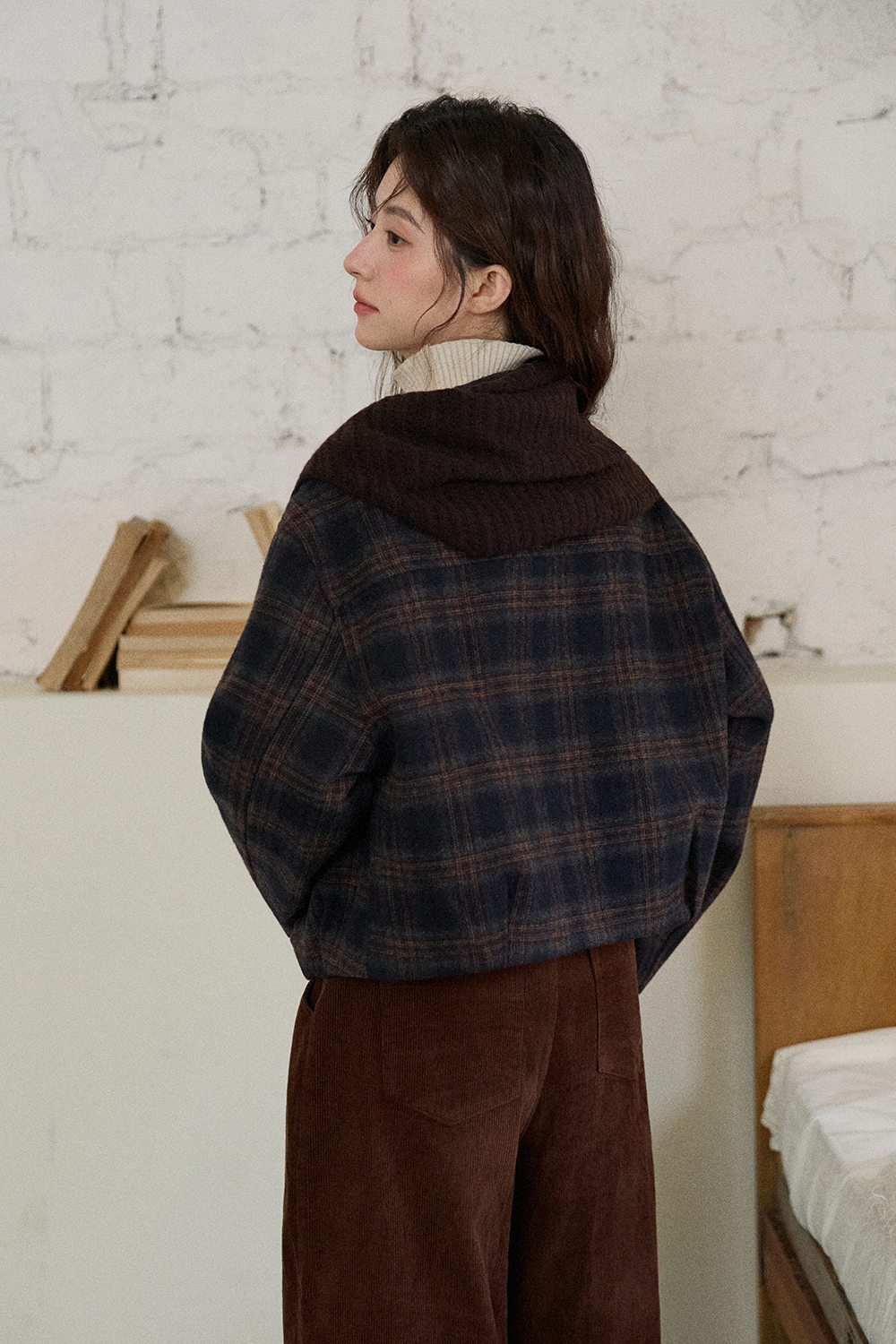 여성용 코트+숄