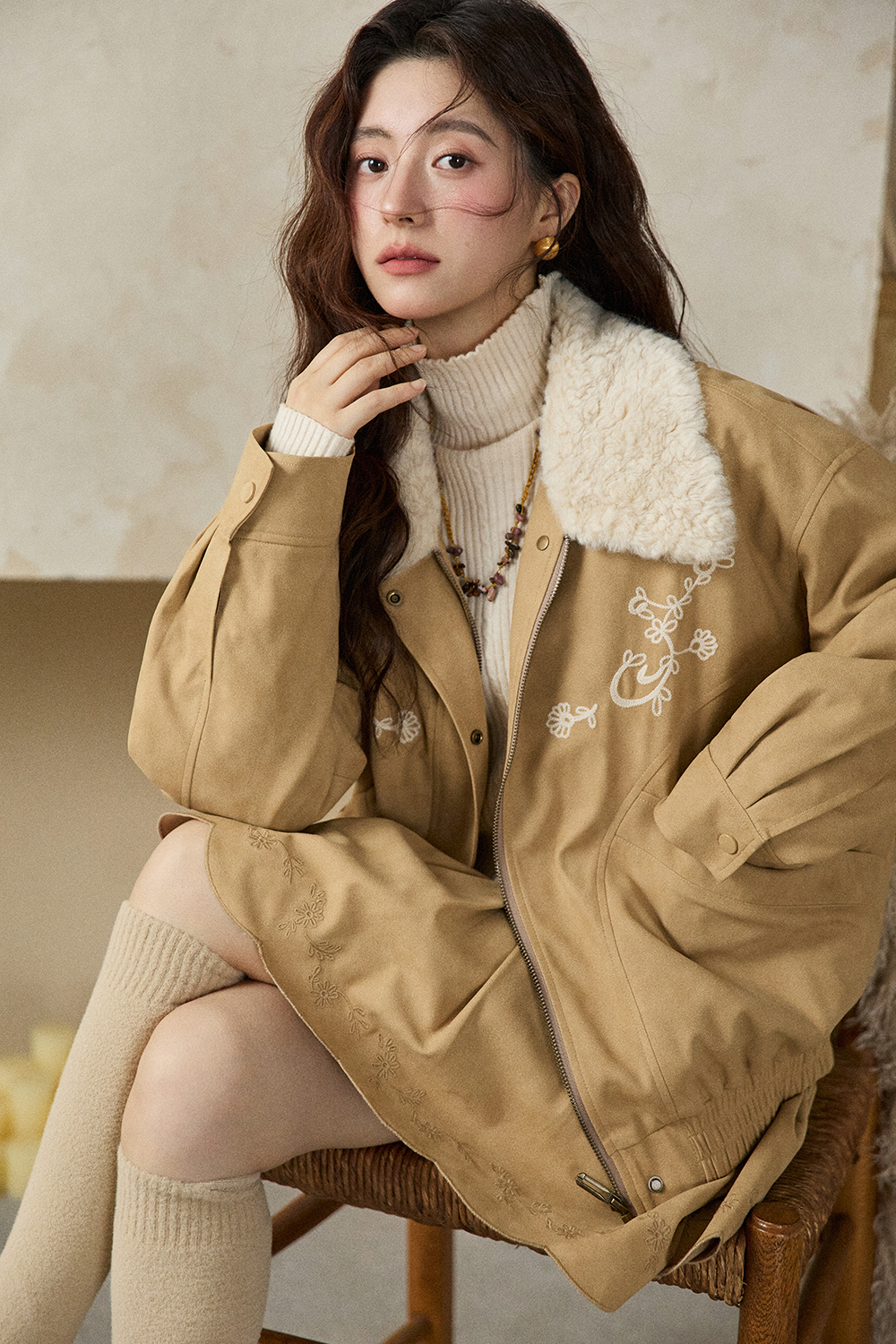 코트와 스커트 세트 별도 판매