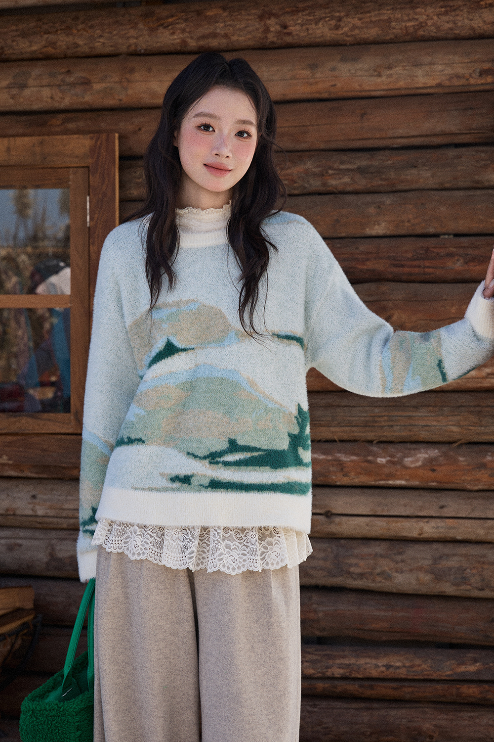 女性のためのニットシャツ