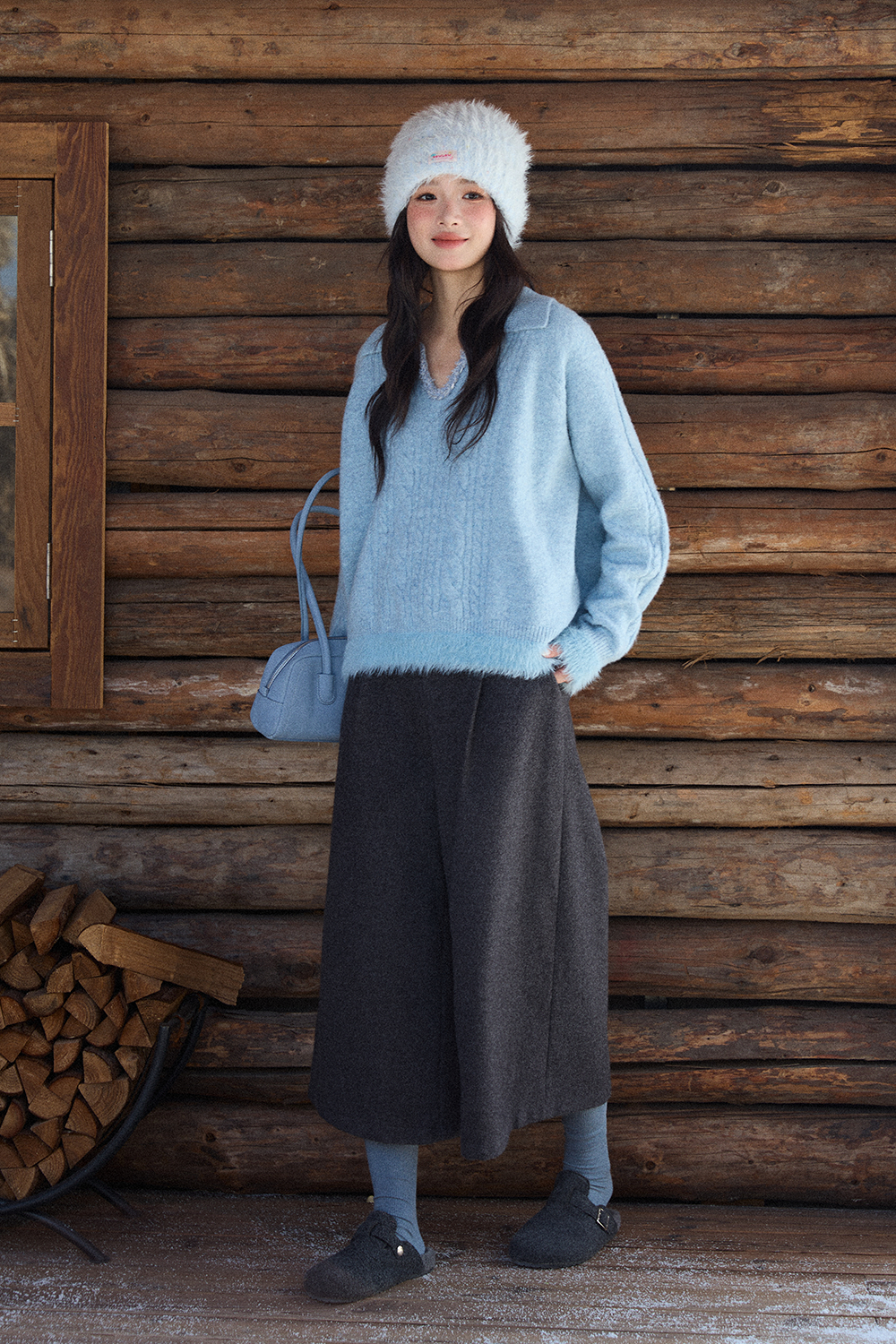 여성용 니트 셔츠