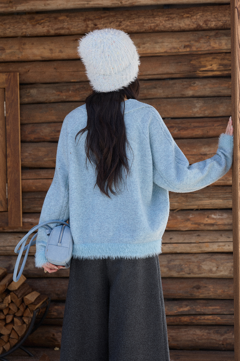 여성용 니트 셔츠