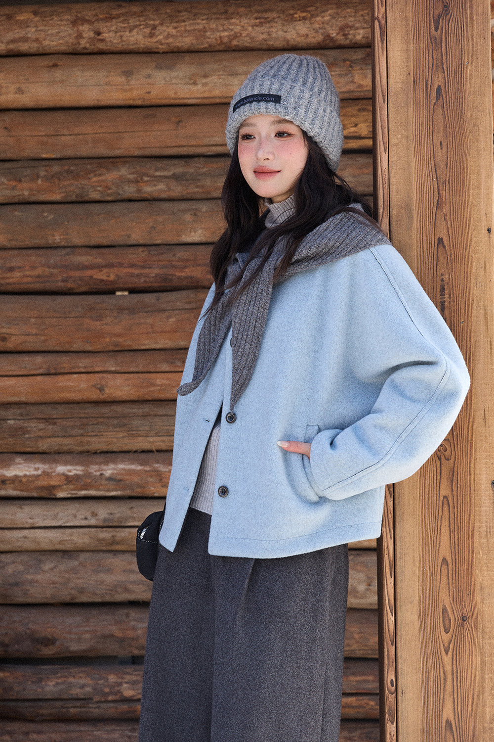 여성용 코트+숄