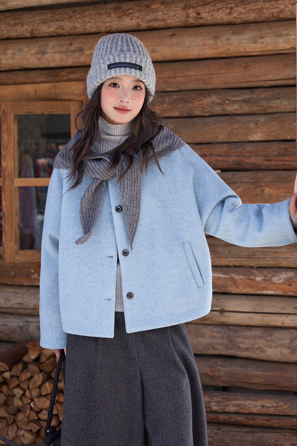 Mantel+Selendang untuk Wanita