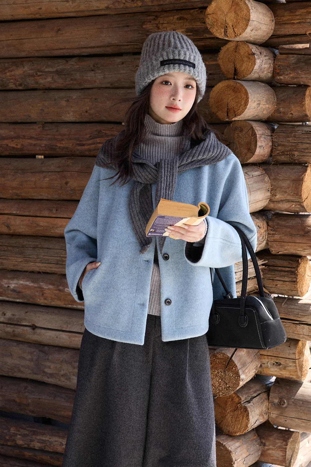 Mantel+Selendang untuk Wanita