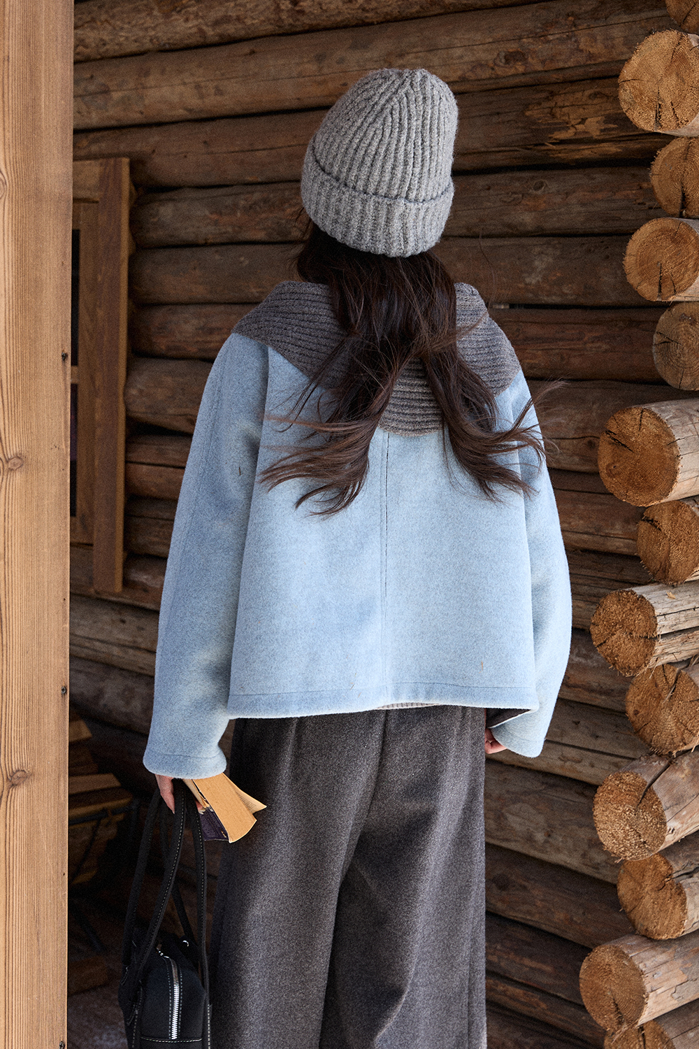 여성용 코트+숄