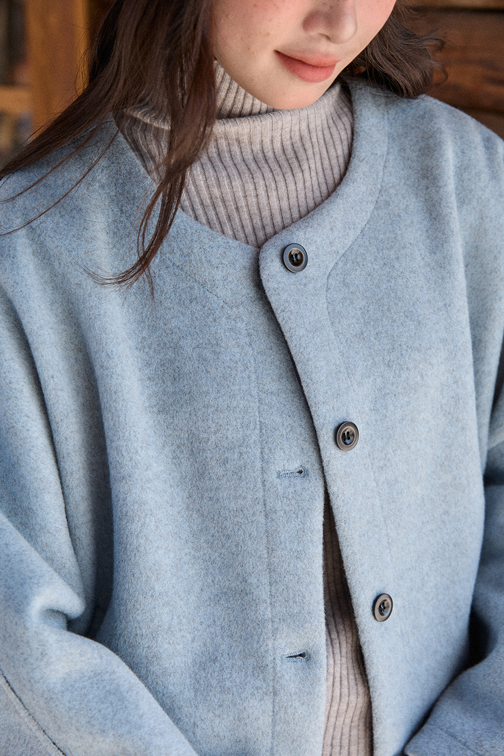 여성용 코트+숄