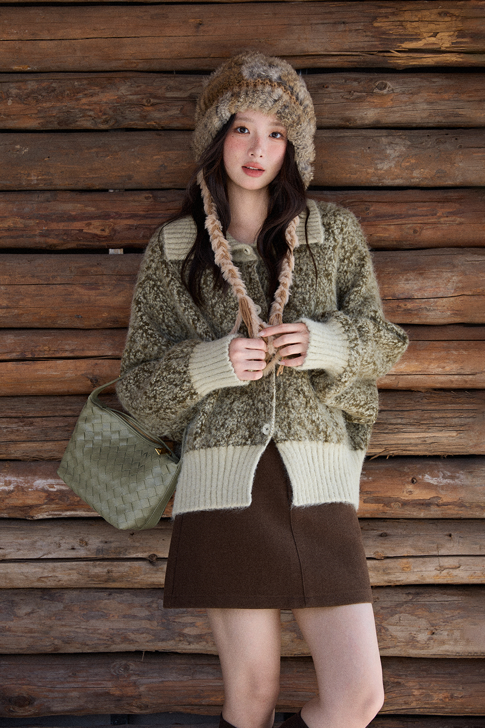 여성용 니트 셔츠