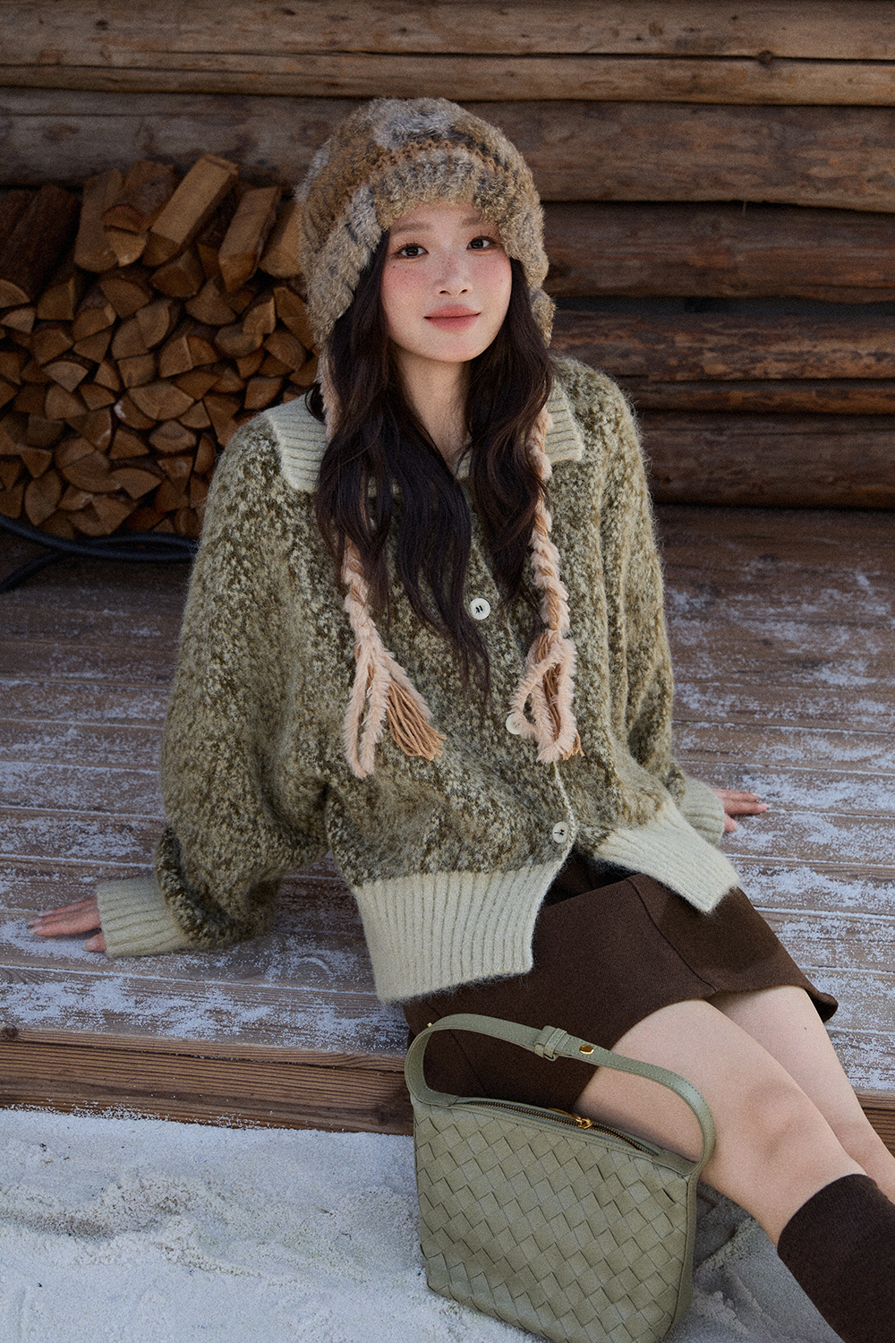 여성용 니트 셔츠