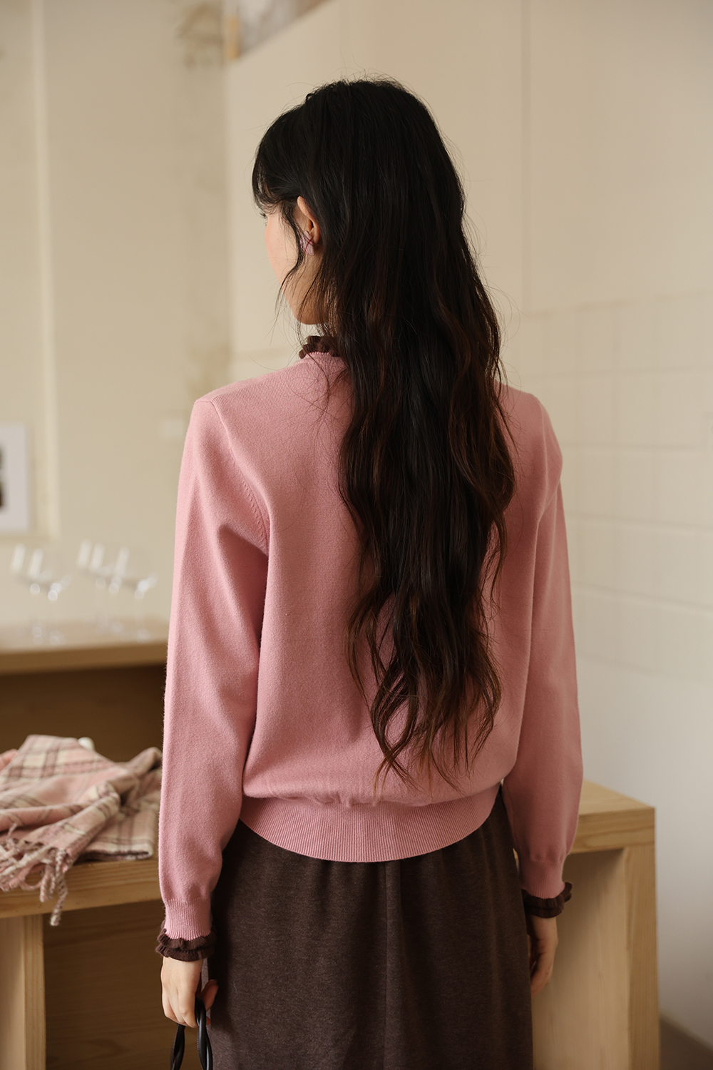 여성용 니트 셔츠