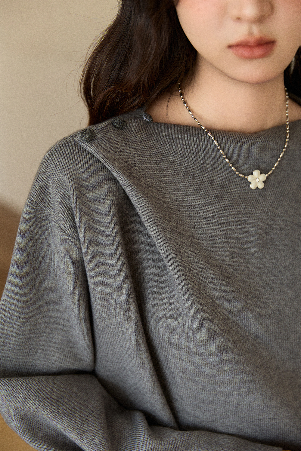 여성용 니트 셔츠