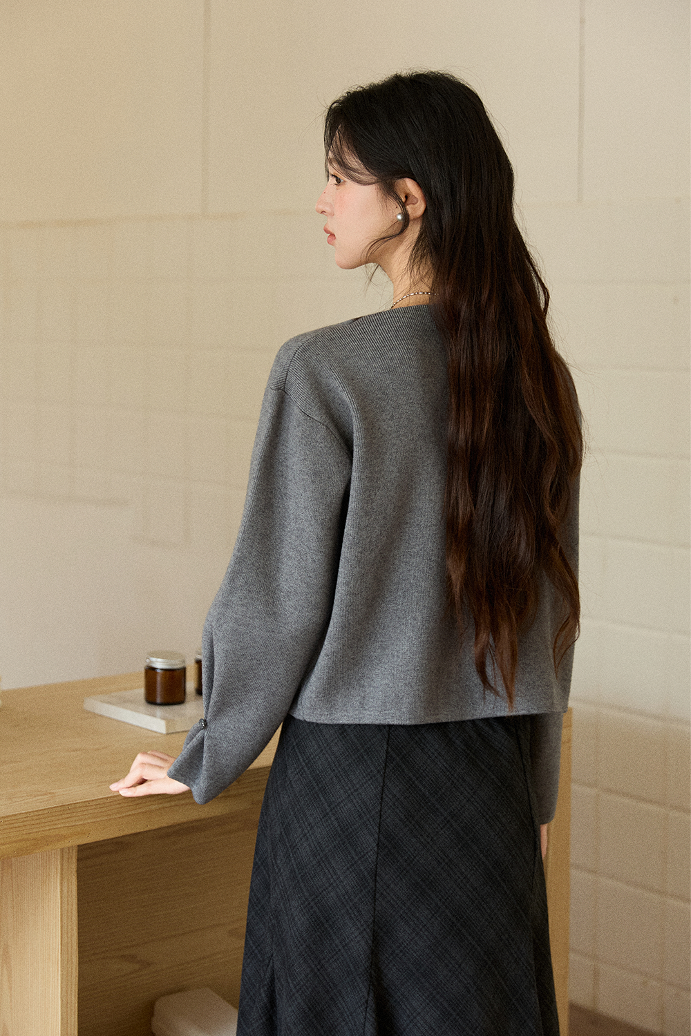 여성용 니트 셔츠