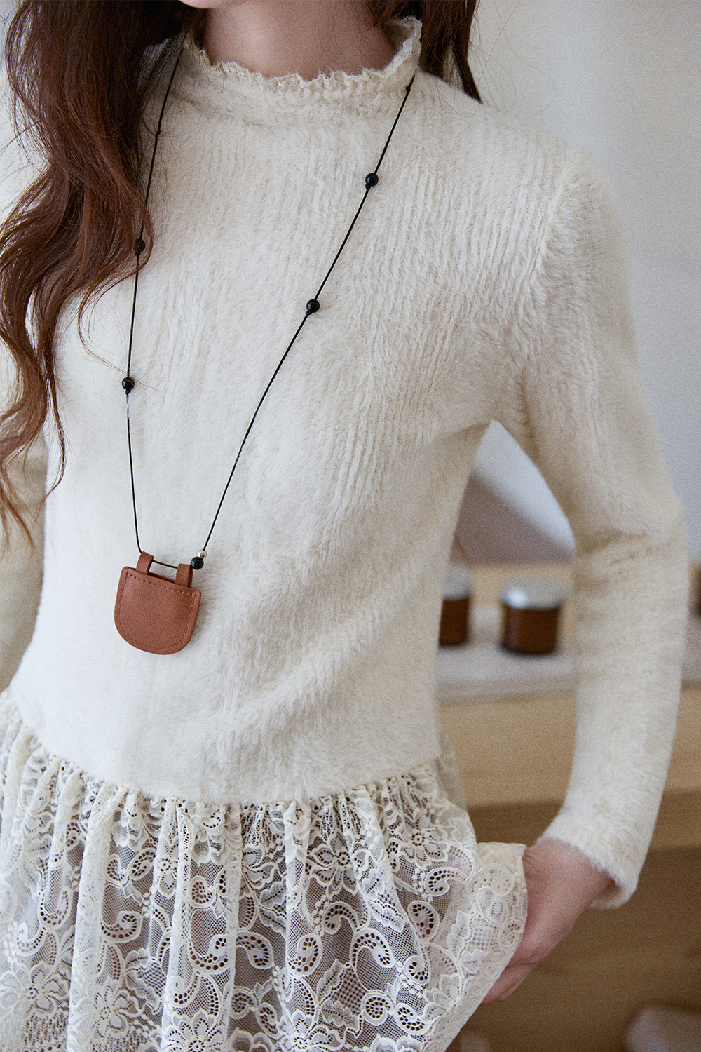 여성용 니트 셔츠