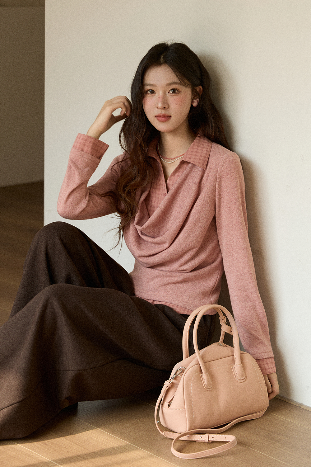 เสื้อถักปลอมสองชิ้นสำหรับผู้หญิง