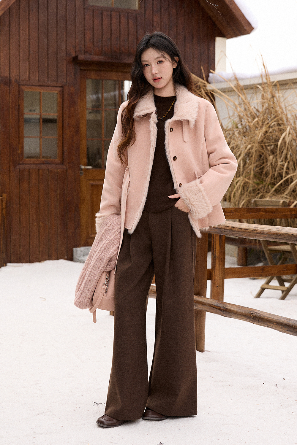 Mantel+Ikat Pinggang untuk Wanita