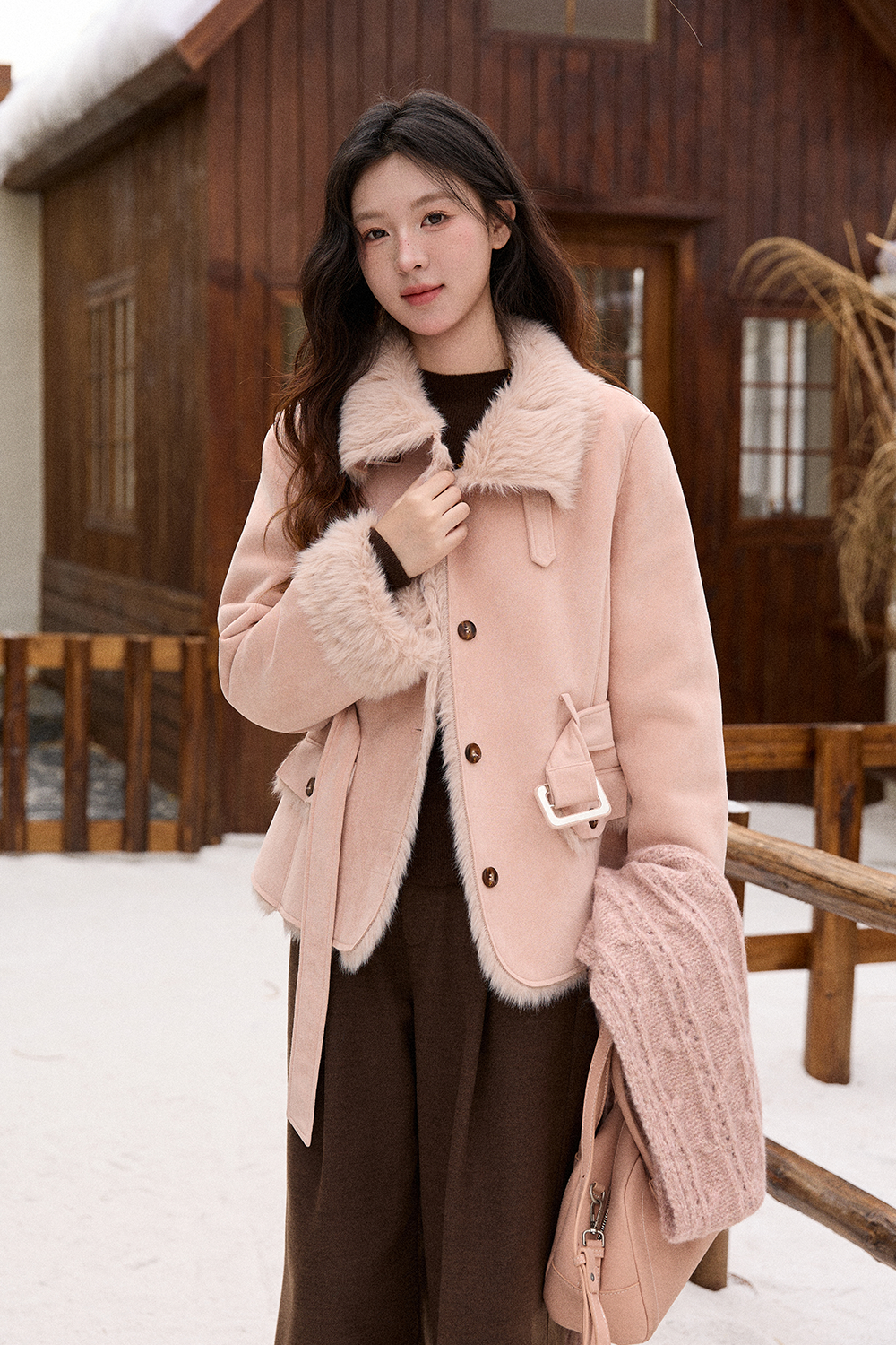 Mantel+Ikat Pinggang untuk Wanita