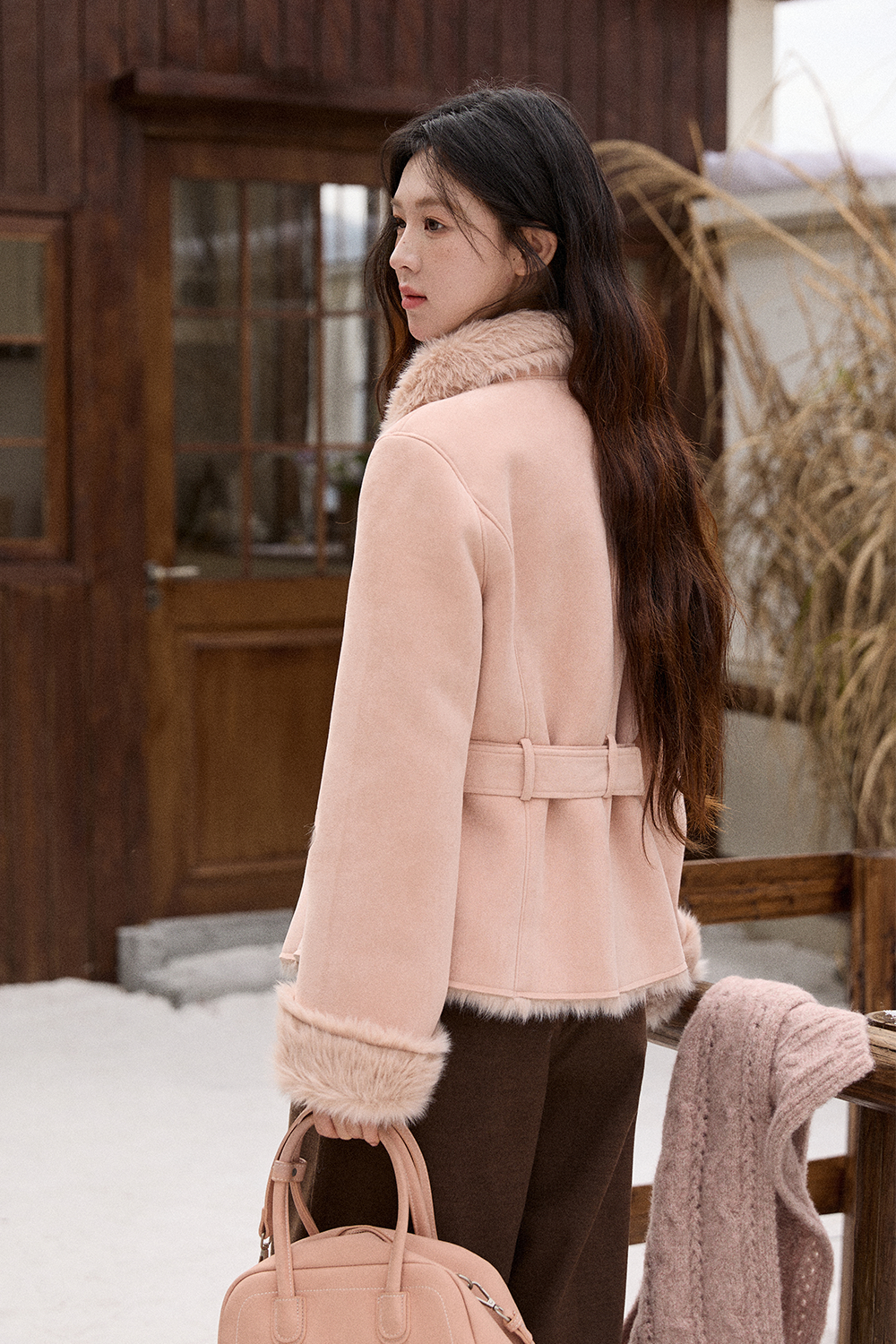 Mantel+Ikat Pinggang untuk Wanita