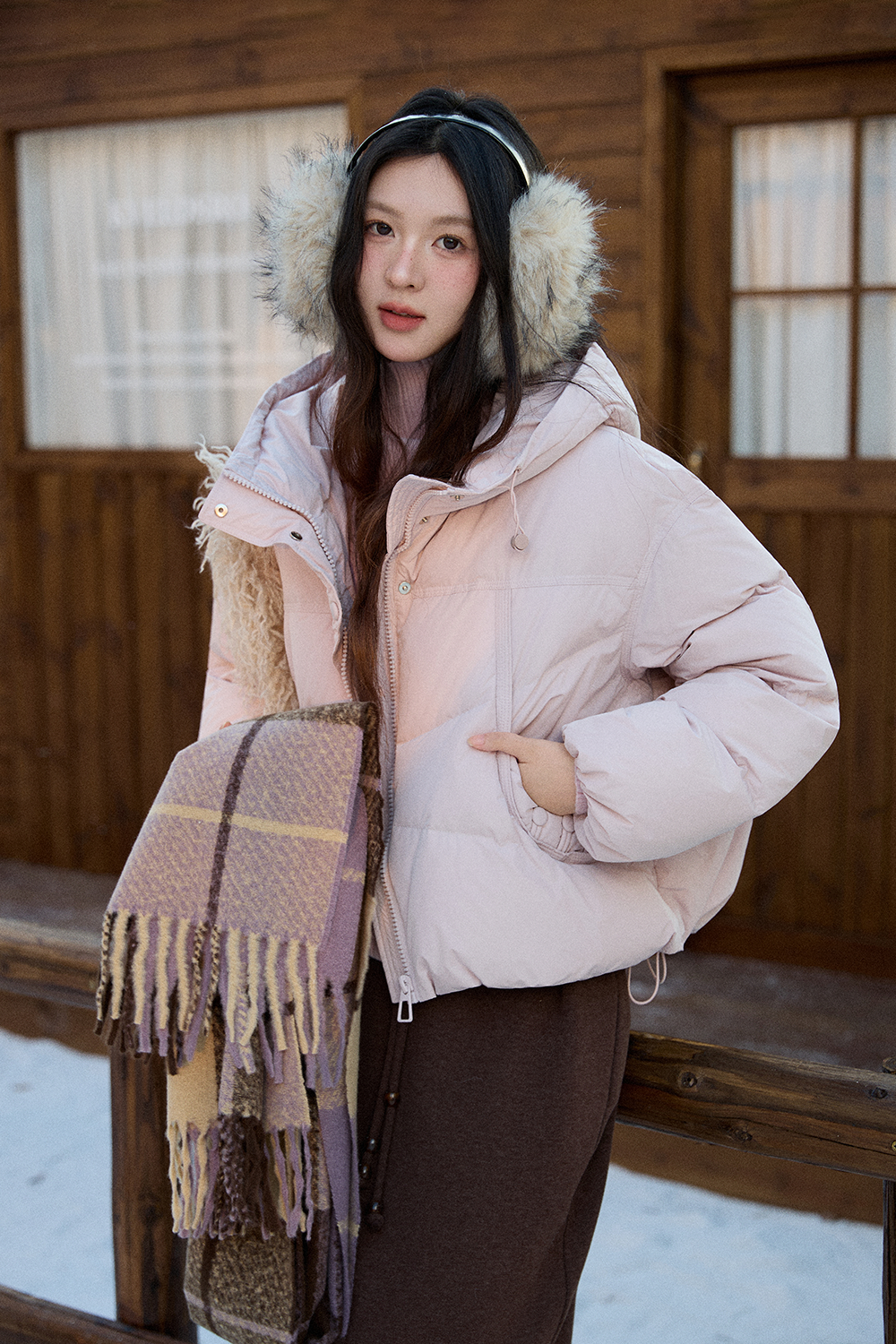 Jaket Mantel Puffer untuk Wanita