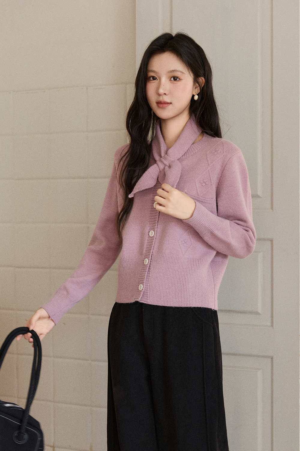 Knit Shirt+Scarf for Women