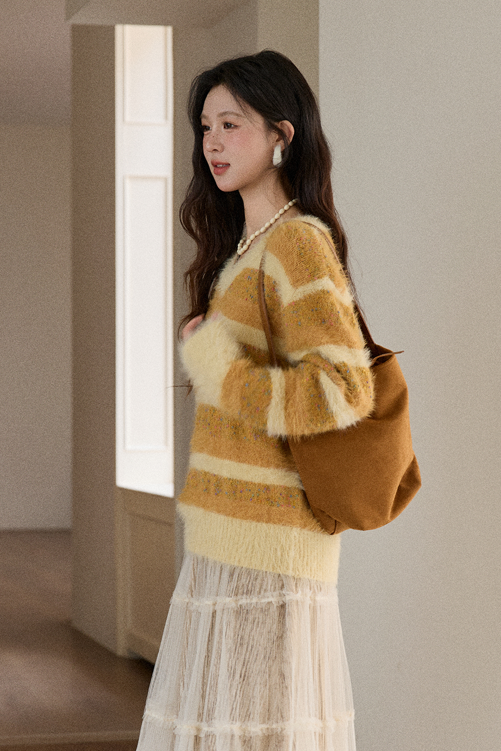 여성용 니트 셔츠