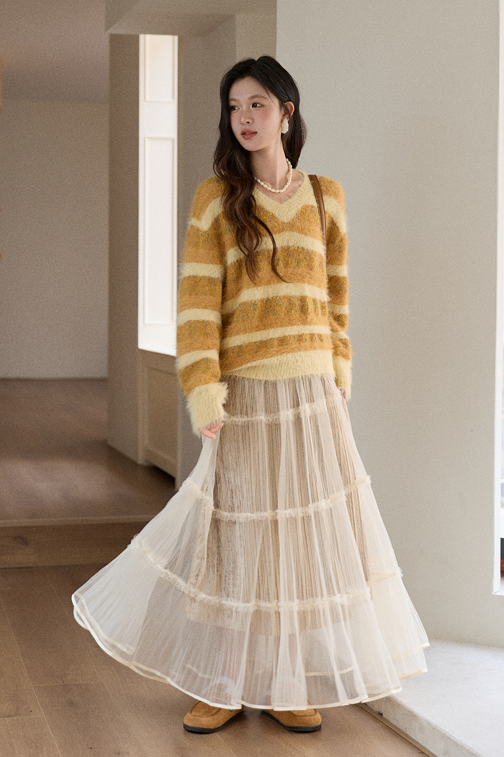 여성용 니트 셔츠