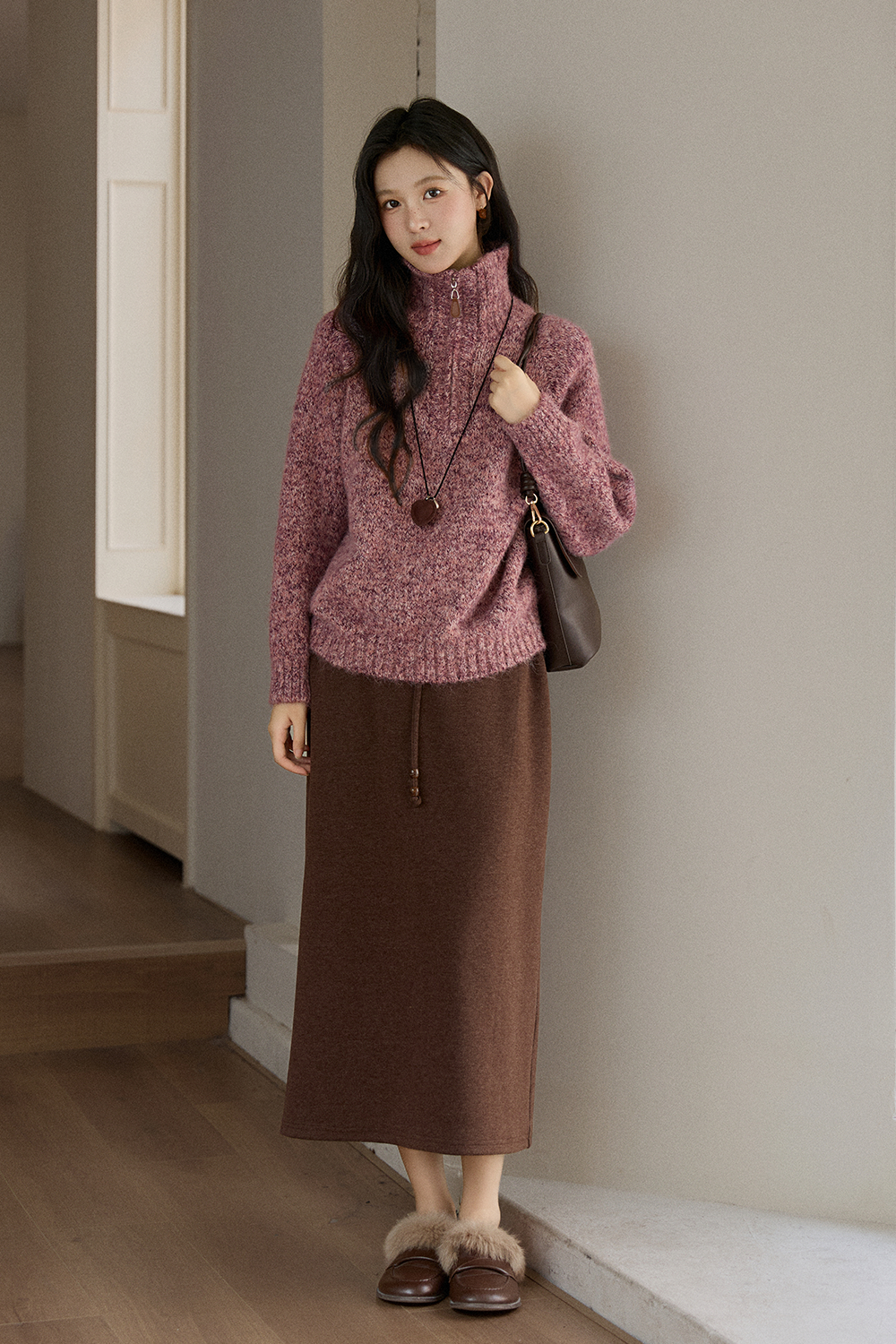 여성용 니트 셔츠