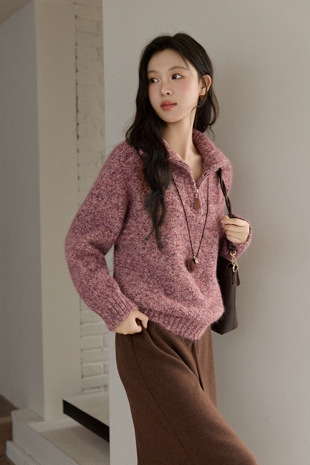 여성용 니트 셔츠