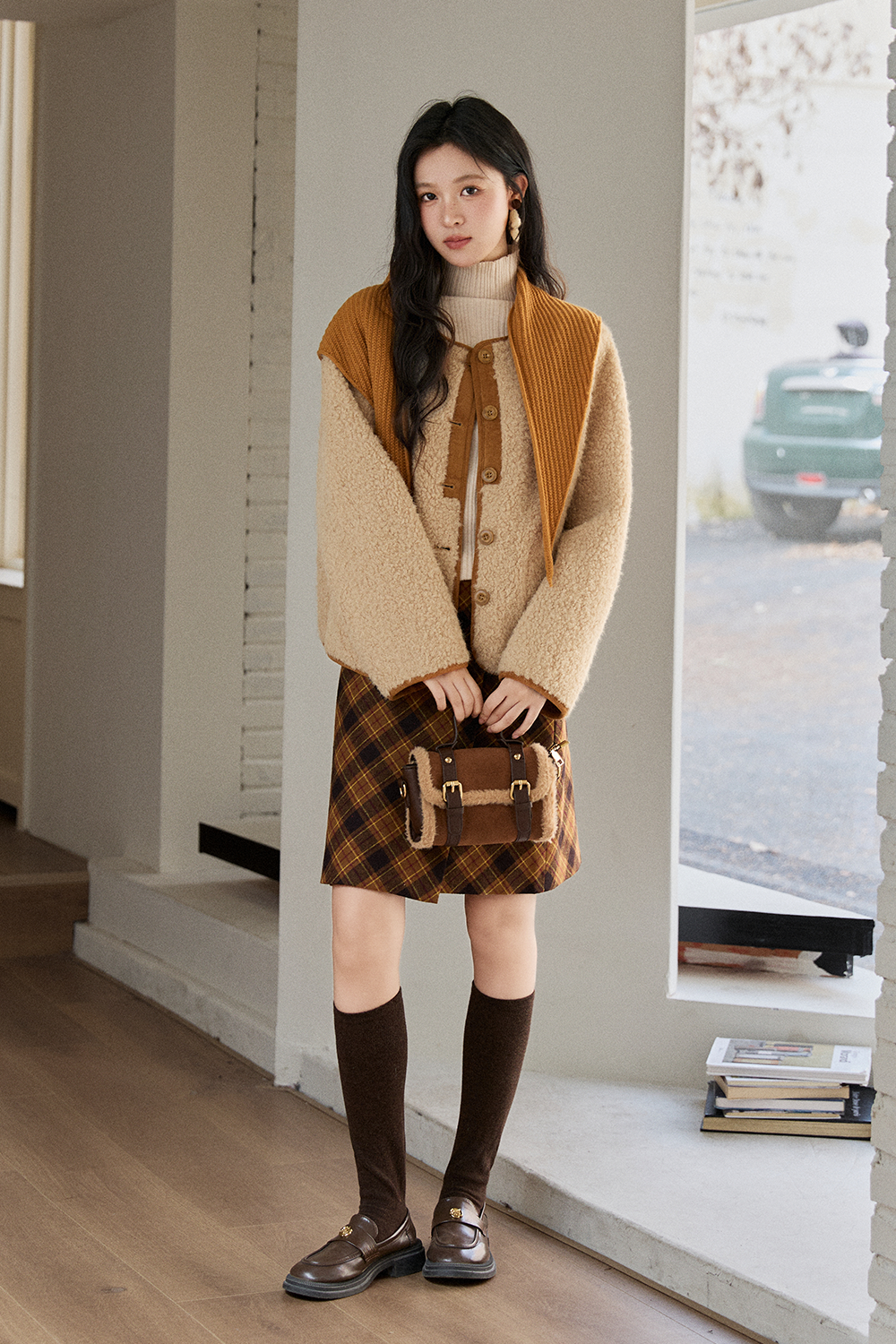 Mantel+Selendang untuk Wanita