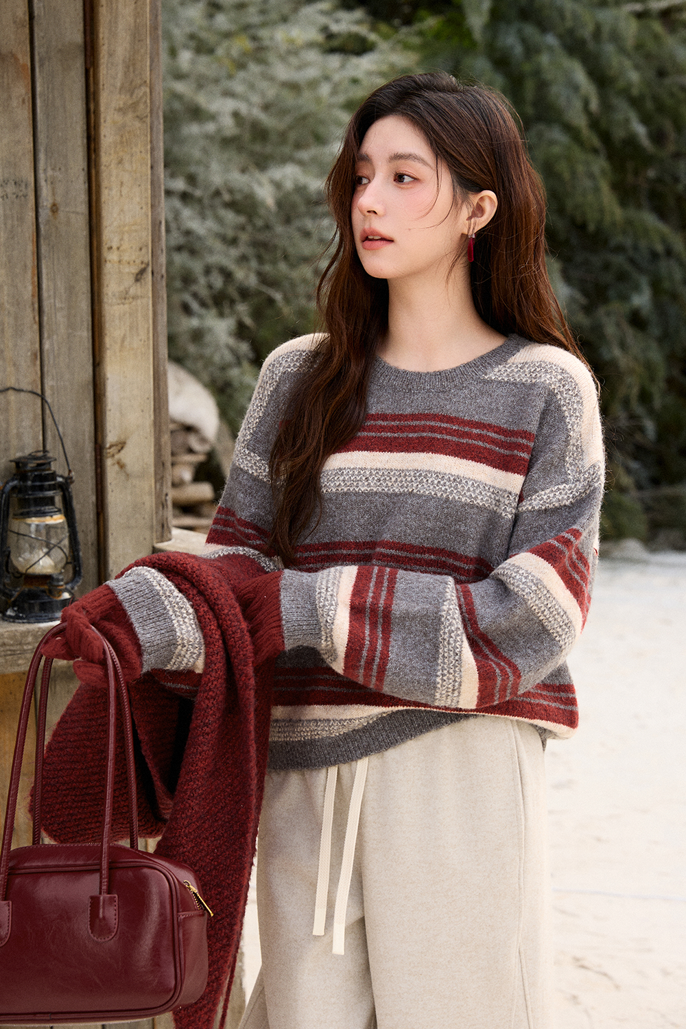 Knit Shirt and Shawl Set Separately Sold