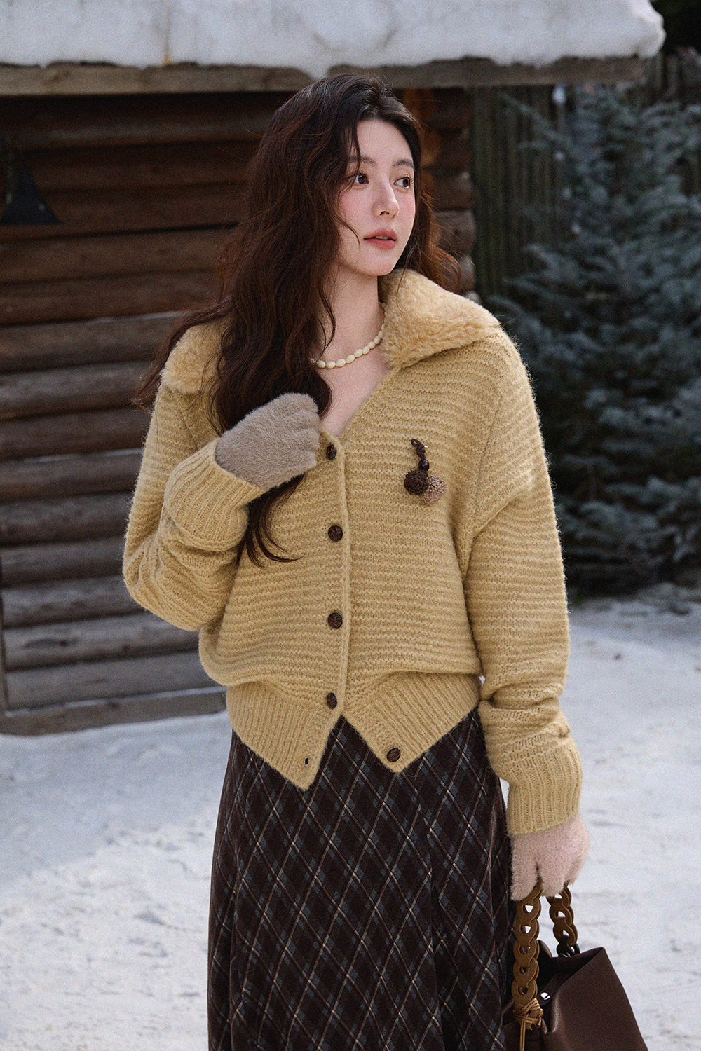 여성용 니트 셔츠