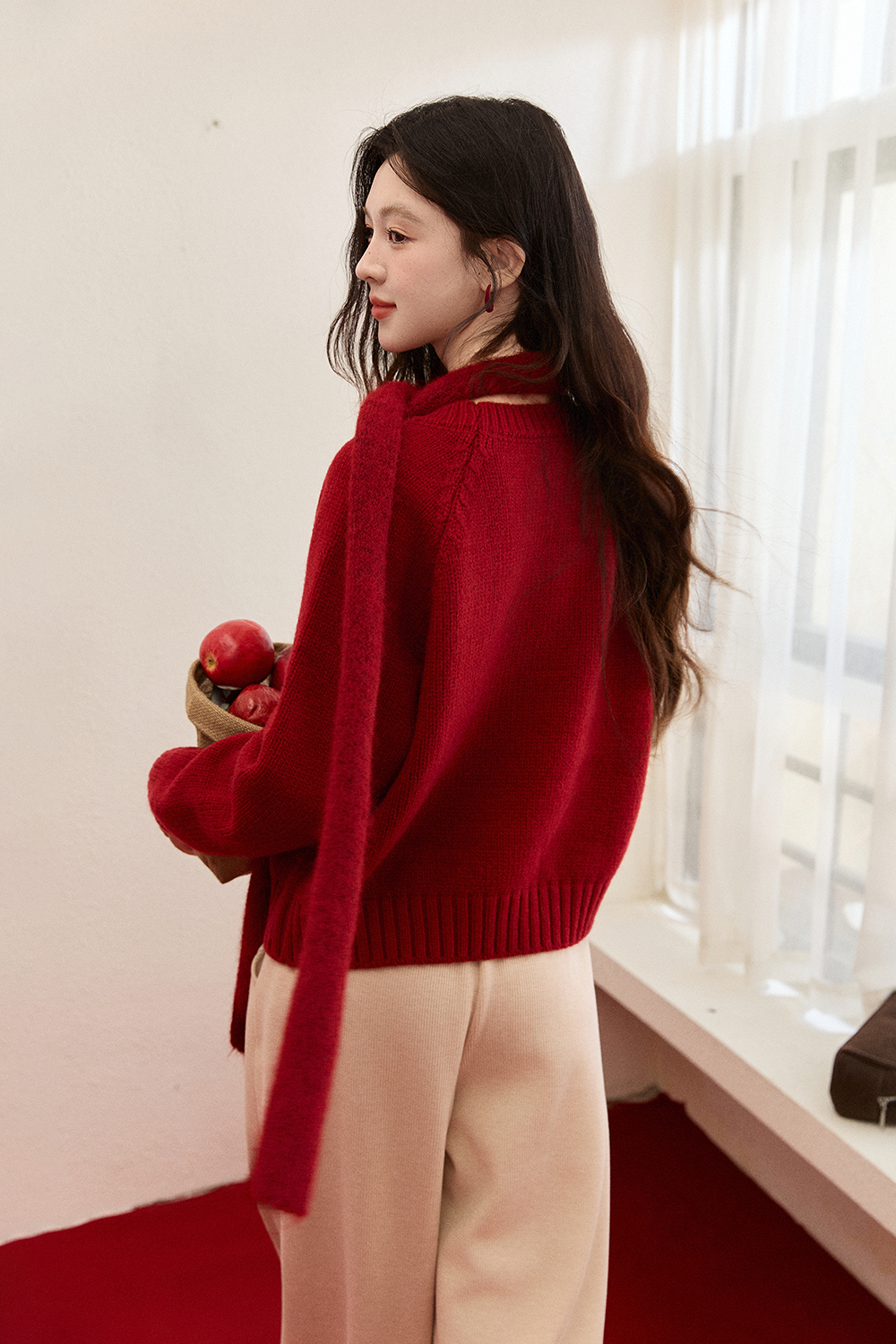 여성용 니트 셔츠