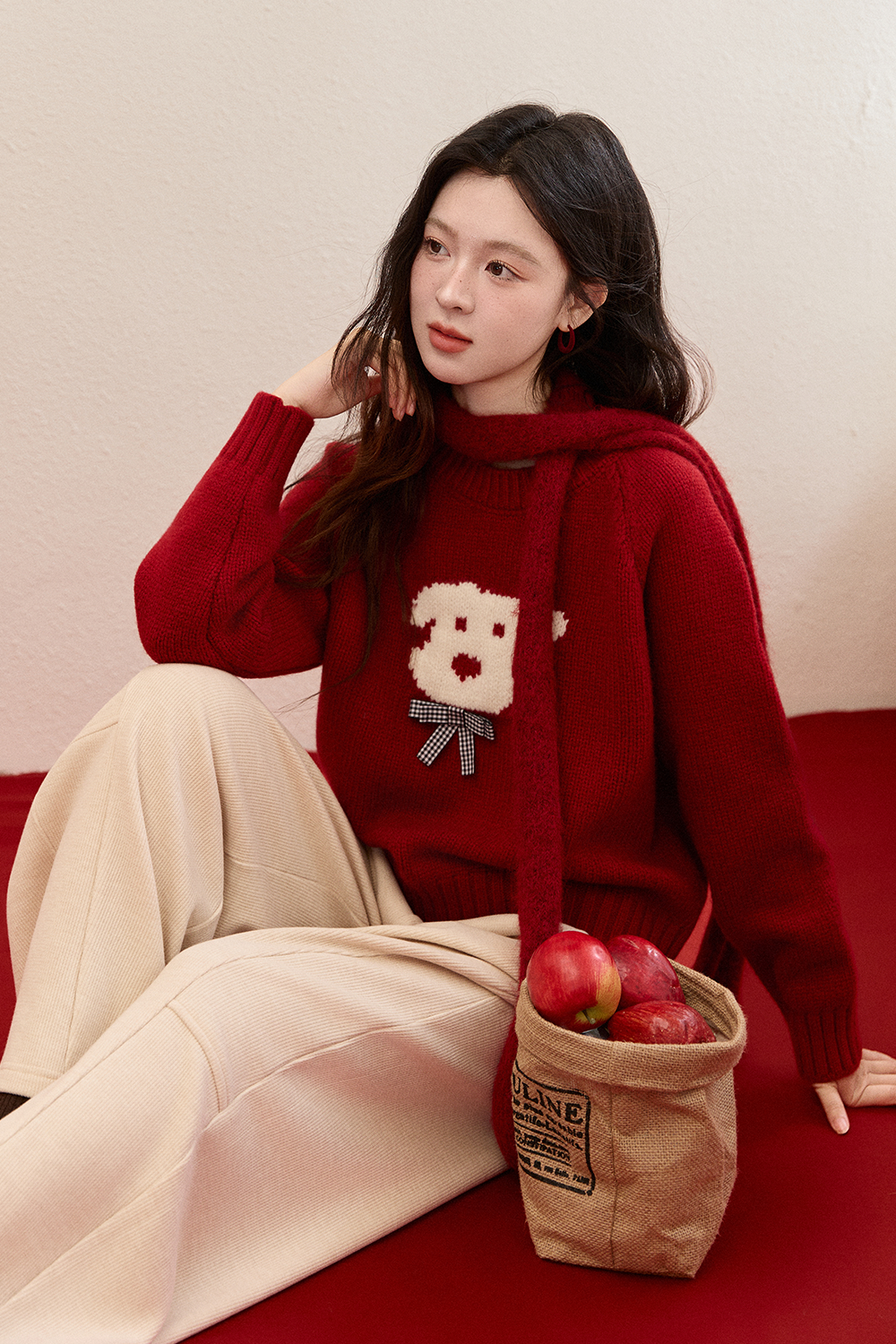 여성용 니트 셔츠