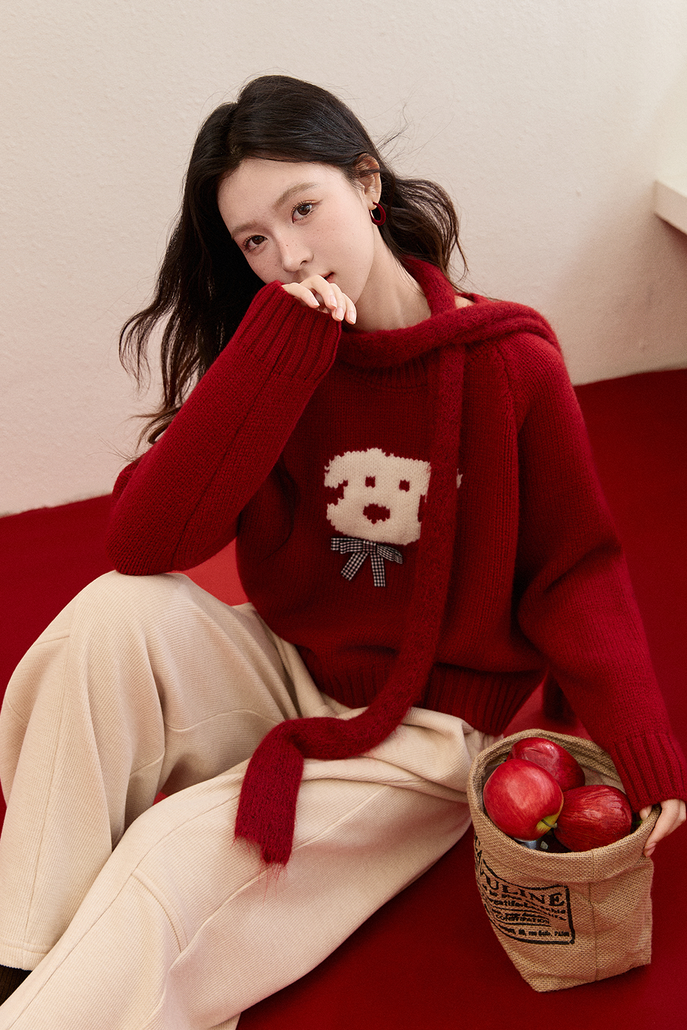 여성용 니트 셔츠