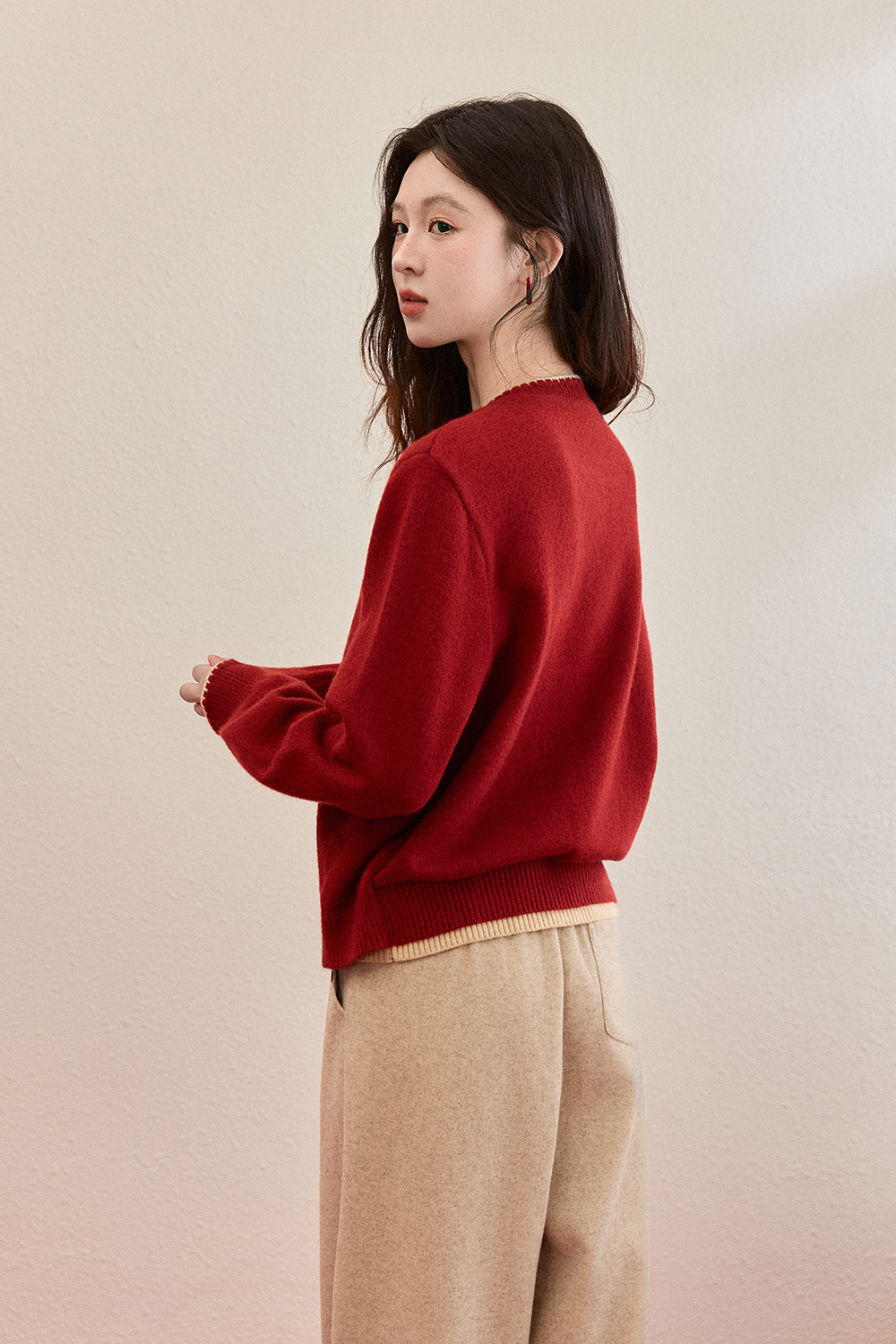 Knit Shirt+Collar for Women