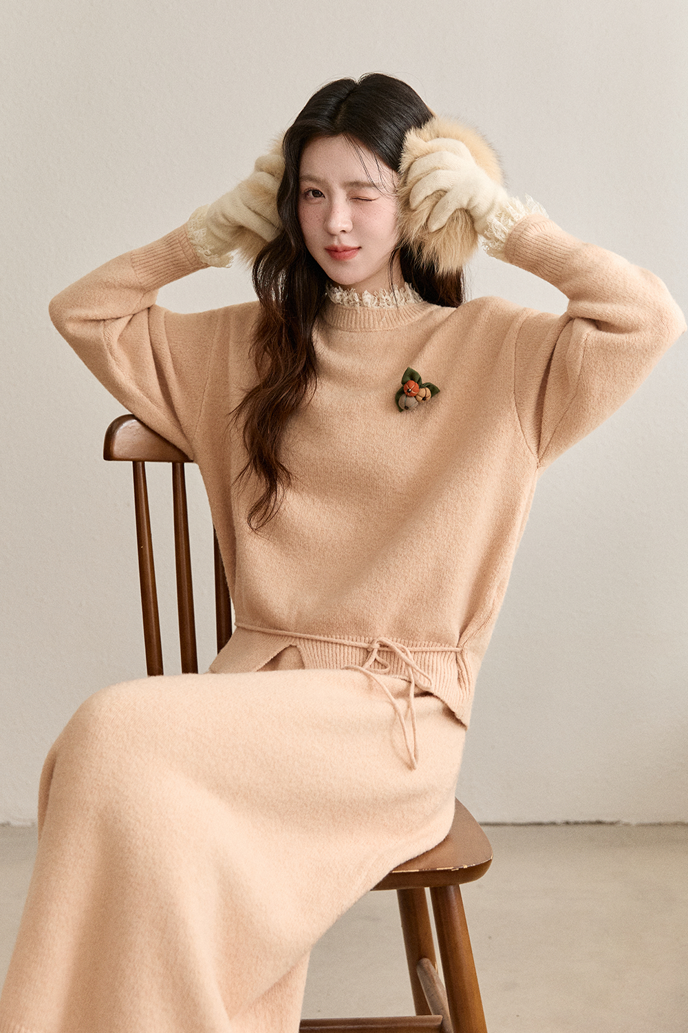 상의와 치마 세트