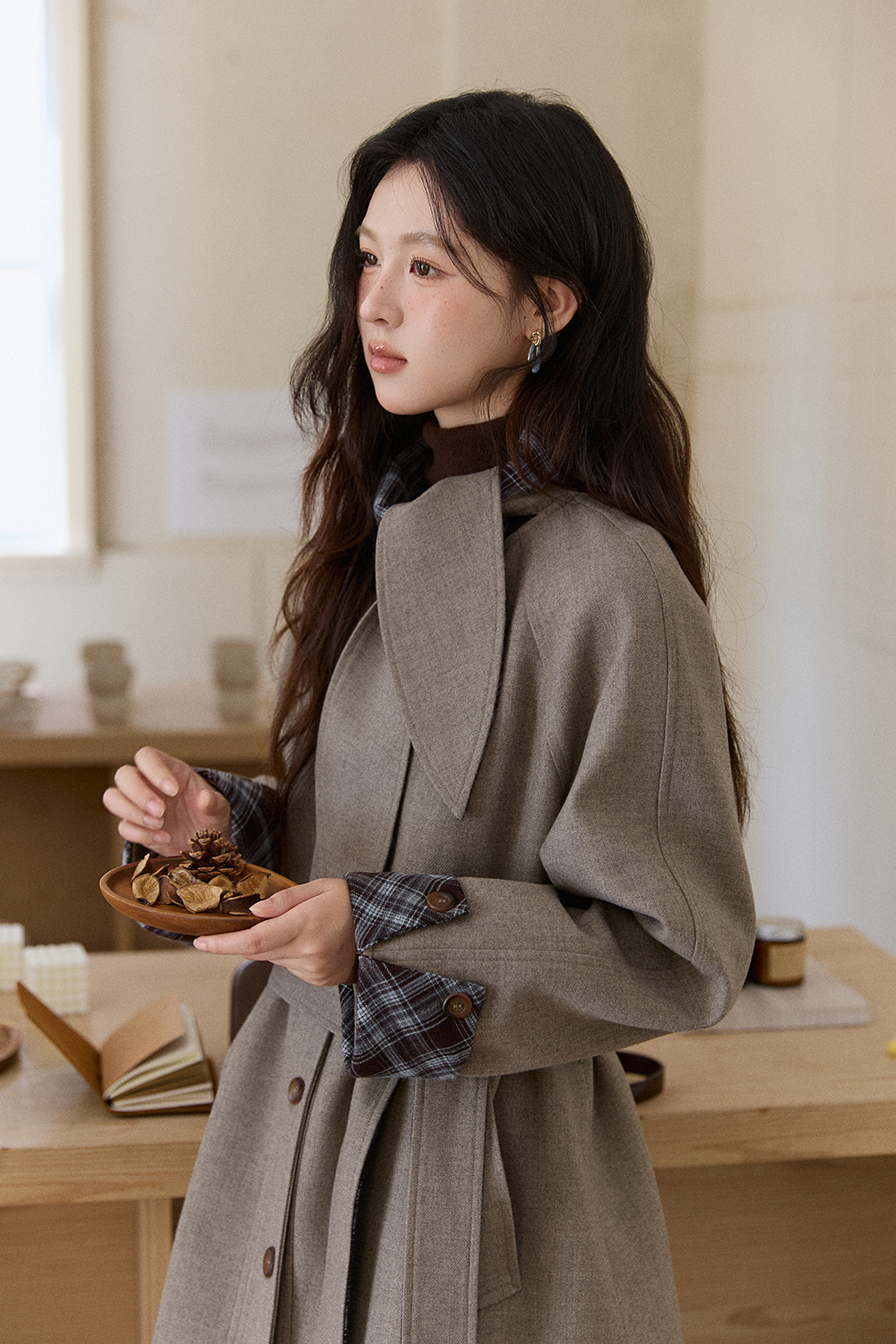 여성용 코트+벨트