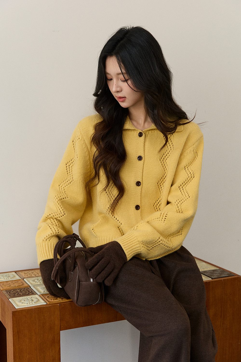 여성용 니트 셔츠