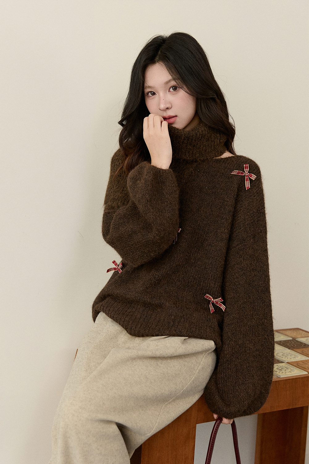 여성용 니트 셔츠